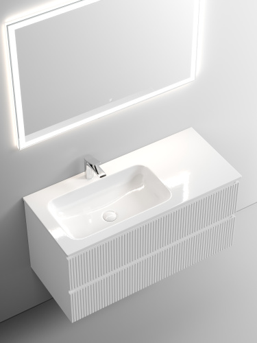 Тумба под раковину Sancos SNOB T SNT100LW 99,5х44,5х50 настенная - фото 4